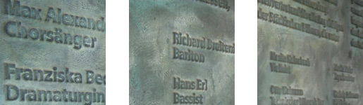 Gedenktafel St&auml;dtische B&uuml;hnen